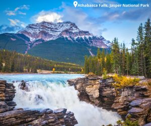 Mountain and lake landscape